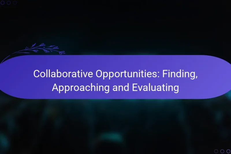 Collaborative Opportunities: Finding, Approaching and Evaluating