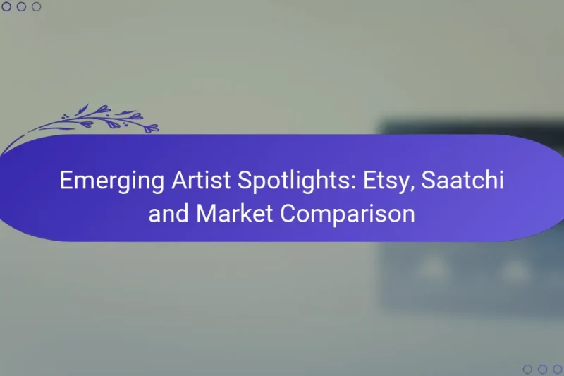 Emerging Artist Spotlights: Etsy, Saatchi and Market Comparison