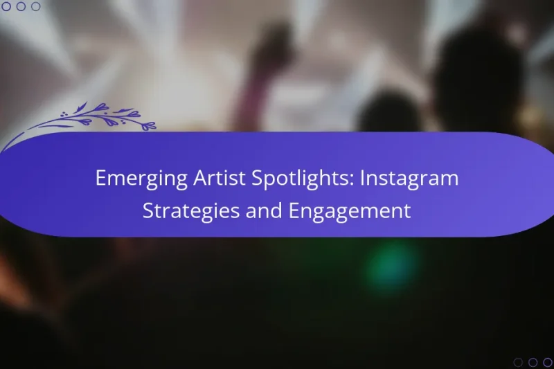 Emerging Artist Spotlights: Instagram Strategies and Engagement